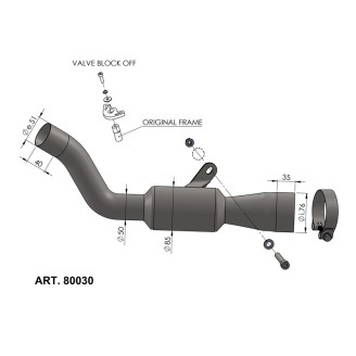 Katalysator Entfernen Anschluss. Kawasaki Zx-10R/Rr 21- für KAWASAKI ZX-10R/RR 21- Katalysatoren LEOVINCE
