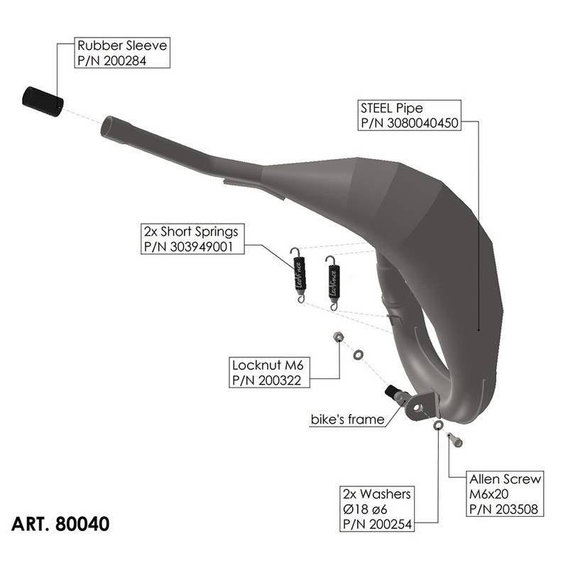 Exhaust Pipes X-Fight Fanticxe/Xm 50 21- Collectors and fittings LEOVINCE
