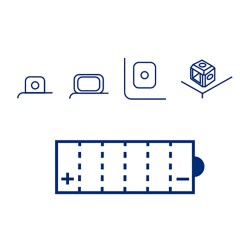 Batterie Marelli MOB14-B2-Smcon Acide pour HONDA XRV Africa Twin 650/7 50 nd et d'autres modèles Batteries au plomb-acide MAGNETI MARELLI