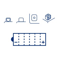 Marelli MOB16AL-A2-Smcon Säurebatterie für DUCATI 996 99-00 und andere Modelle Blei-Säure-Batterien MAGNETI MARELLI