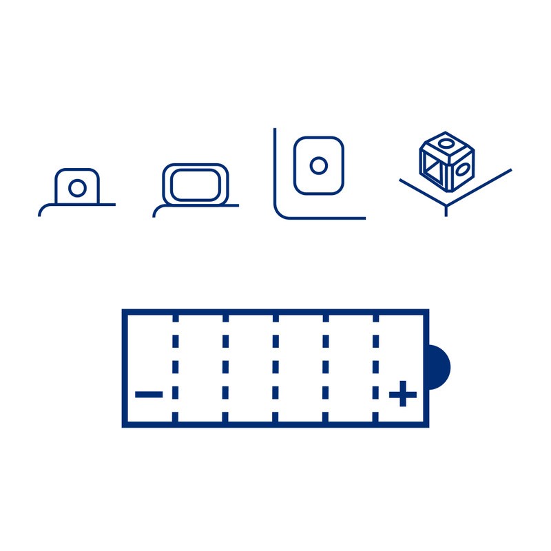 Batterie Marelli MOB30L-B-Smcon Acide pour POLARIS Ranger 2X4 nd et d'autres modèles Batteries au plomb-acide MAGNETI MARELLI
