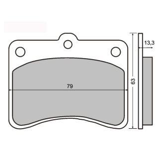 Pastiglie Freno RMS Organiche Piaggio Porter 1200-1300cc