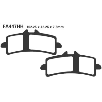 Pastiglie Epfa Ducati 1098 07-Mv Agusta F4 1000 07- Ant. per HONDA CBR1000RR Fireblade 14-21 e altri modelli Bremsbeläge EBC