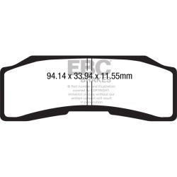 Pastiglie Gpfax Pinze BREMBOXP2P710 / XB2P711 Pastiglie Freno EBC