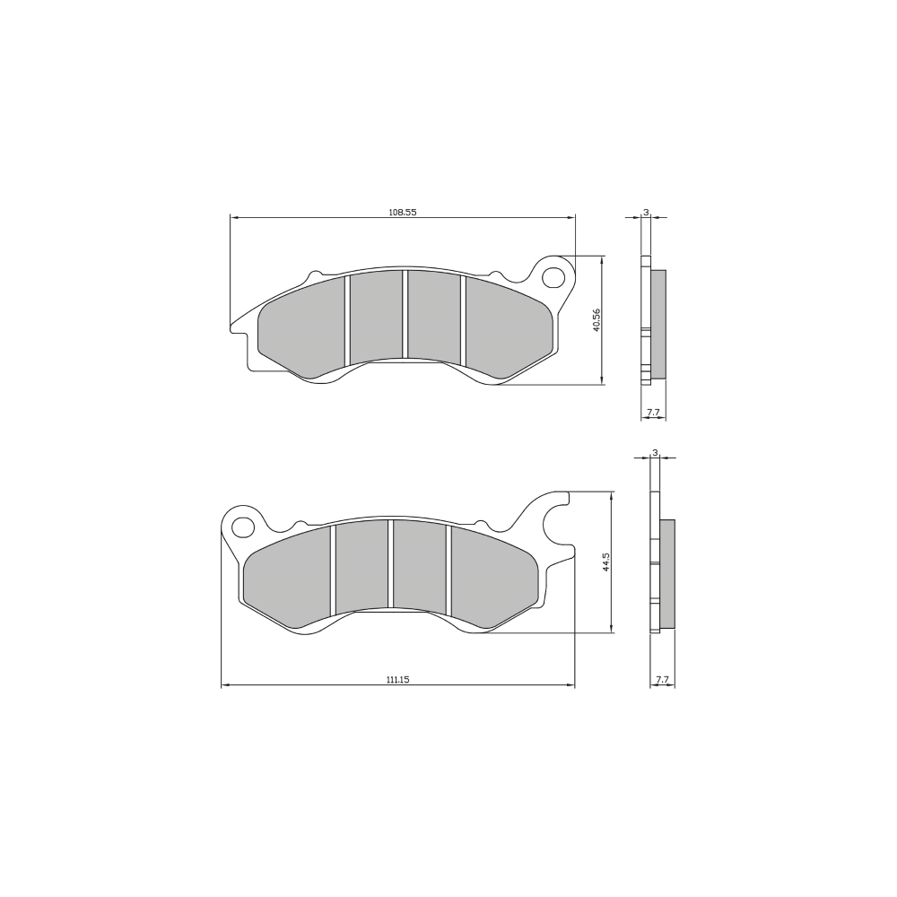 Pastiglie Freno RMS Organiche Linhai Cygnus