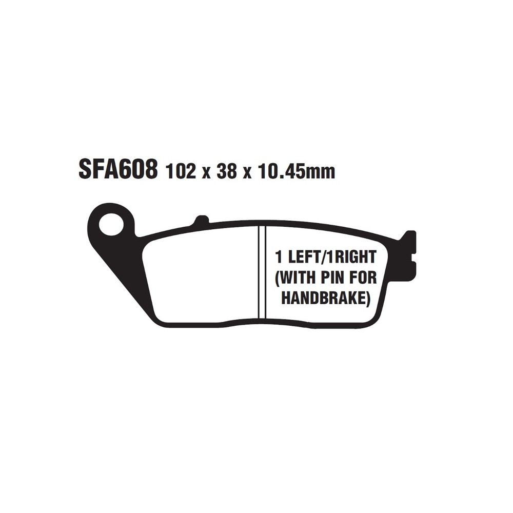 PASTIGLIE SFA KYMCO X-CITING500I 05-08 POST. Kymco Xciting 500 05-08