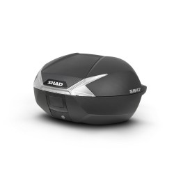 Bauletto Shad SH47 Catarifrangente Bianco Carbon Cover