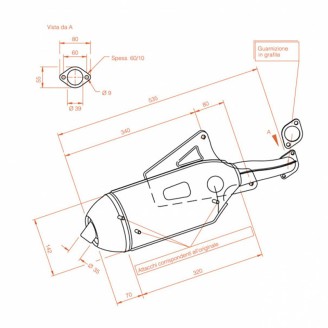 Silencieux Sitopluspiaggio Skipper 125/150 93-98 pour PIAGGIO Skipper 125/150 2T 93-98 et d'autres modèles Échappements SITO