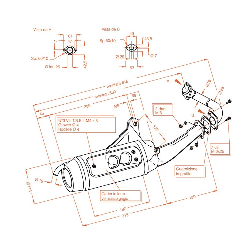 Silencieux Sitoplusgilera Typhoon 50 94-01 pour GILERA Typhoon/Strom 50 94-01 Échappements SITO
