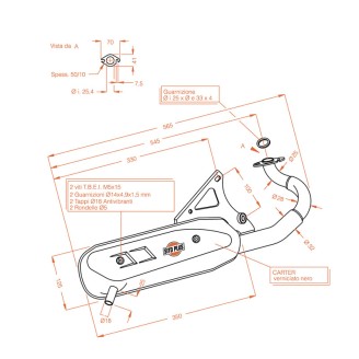 Silencieux Sitoplusmalaguti F10 50 92-99 pour MALAGUTI F10 50 92-99 et d'autres modèles Échappements SITO