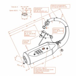 Silenciador Sitoplushonda Bali 50 93-01 para HONDA Bali 50 93-01 Sistemas de escape SITO