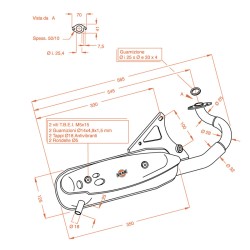 Auspuff Sitoplusaprilia Scarabeo 50 Dt 93-97 für APRILIA Scarabeo 50 Trommel hinten 93-97 Minarelli horizontal nd Auspuffanlagen SITO