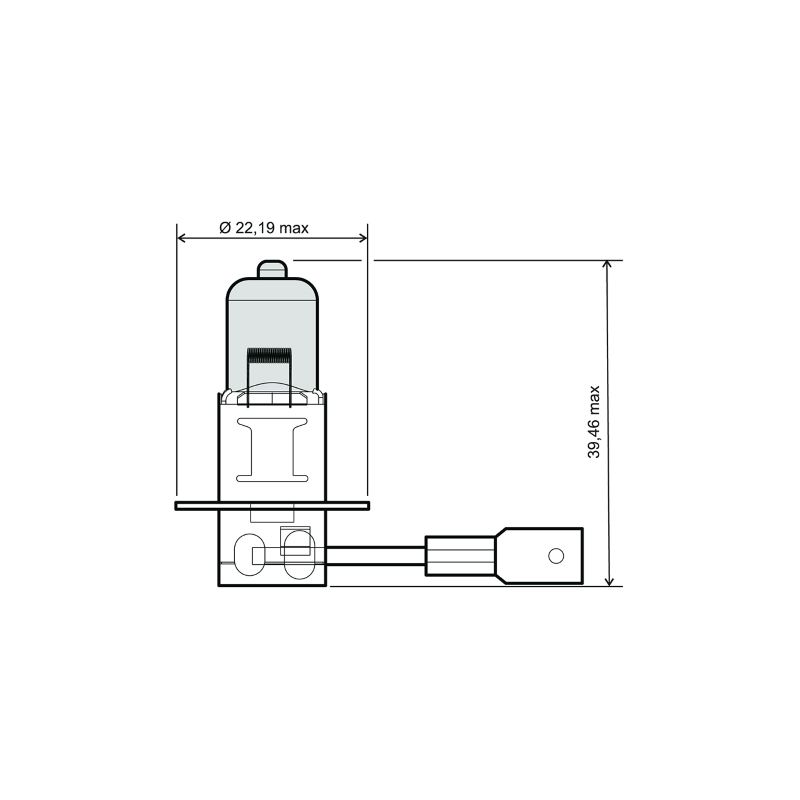 Lampadina RMS H3 12V 55W - blu Glühbirnen RMS