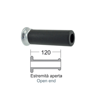 Manopole Domino Nere Per Piaggio Vespa Gt/Gtv