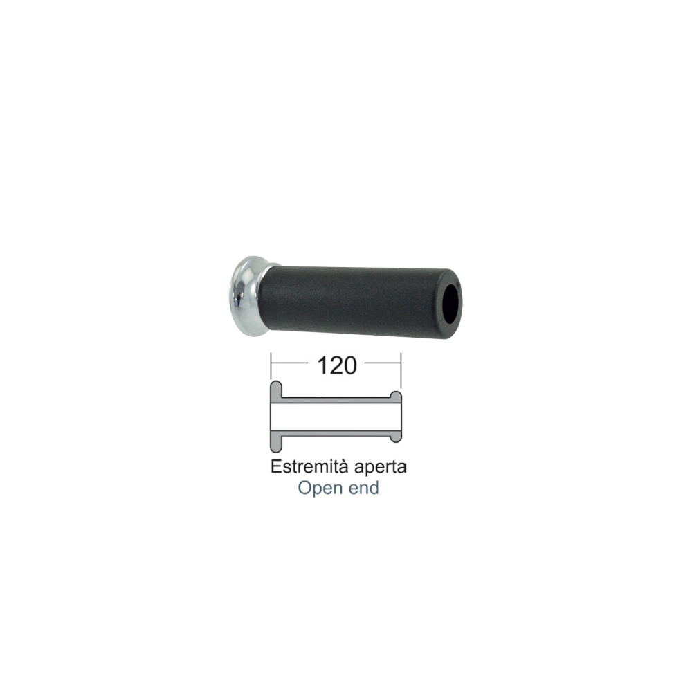 Manopole Domino Nere Per Piaggio Vespa Gt/Gtv