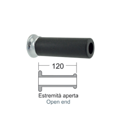 Manopole Domino Nere Per Piaggio Vespa Gt/Gtv