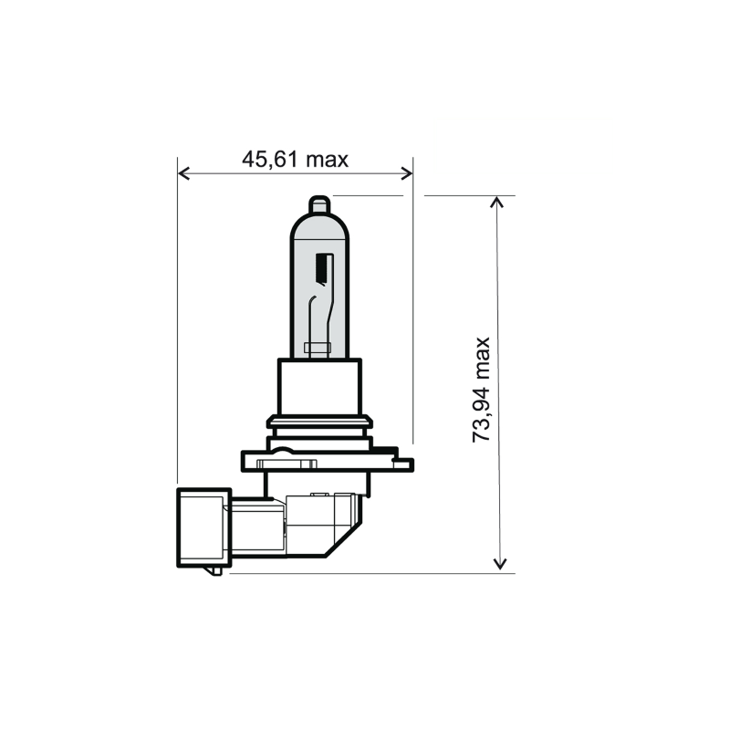 Lampadina HB3 12V 65W - Bianca Ampoules RMS