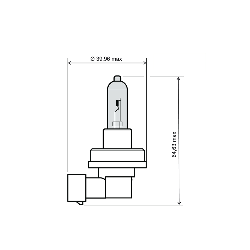 Lampadina H11 12V 55W - Bianca Ampoules RMS