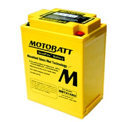 Batteria Motobatt MBTX14AUPRECARICATA Sigillata per APRILIA Scarabeo 500 02-06 e altri modelli Batterie al Piombo MOTOBATT