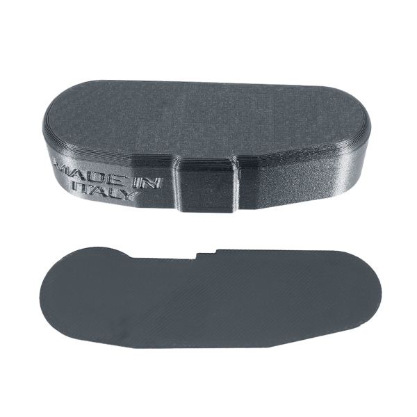 Schwingenfederabdeckung in Carbon-Optik, EVOK Vespa Px 125-150cc/Pe 200 Verkleidungen und Kunststoffteile Evok