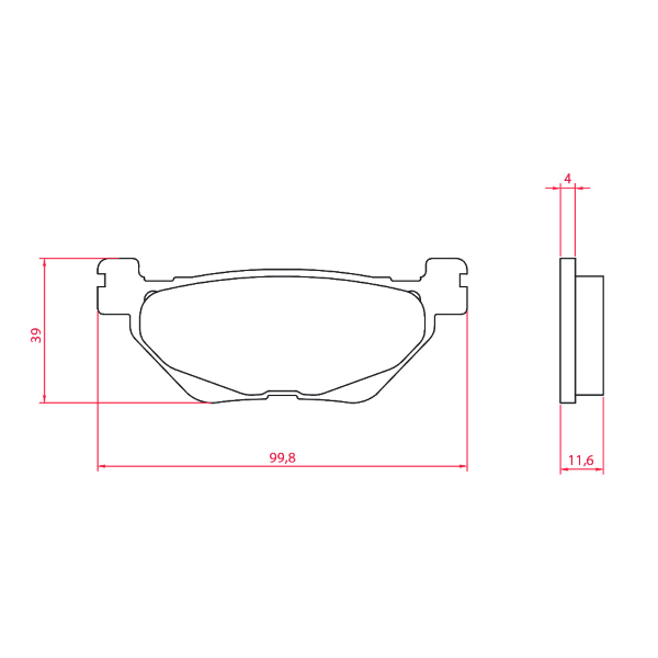 Pastiglie Freno Sinter-Tech Yamaha T-Max 560 Pastiglie Freno RMS