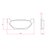 Sinter-Tech Brake Pads Yamaha T-Max 560 Brake Pads RMS