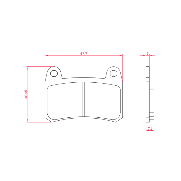 RMS Organic Brake Pads Benelli 302 Brake Pads RMS