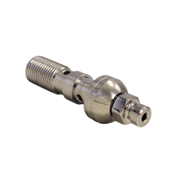 Doppel-Banjoschraube mit Anschnitt M10x1,00, Chrom