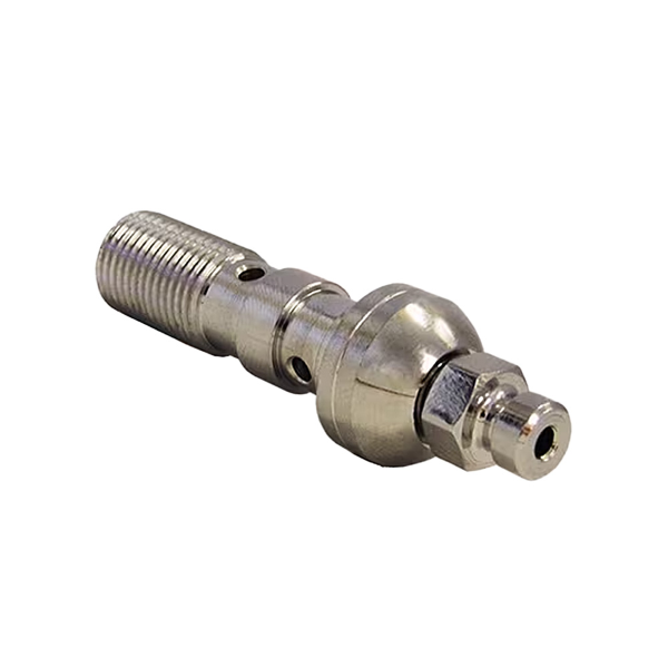 Doppel-Banjoschraube mit Anschnitt M10x1,00, Chrom Kits für geflochtene Metallrohre Evok