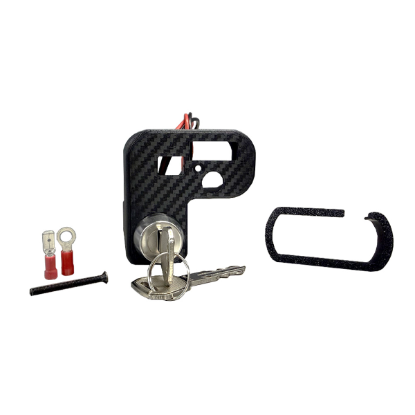 Coperchio devio luci Carbonio EVOK Iron Switch Vespa 50-90-125 prim Con Commutatore Chiave Devio Luci Evok