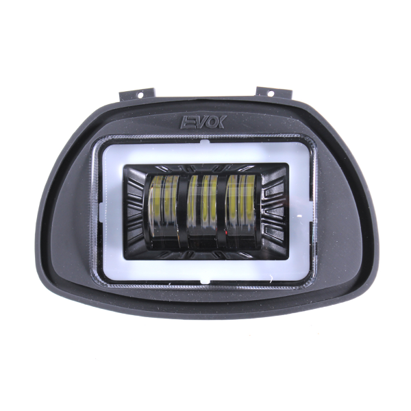 Phare avant complet à LED Evok Iron avec 3 lentilles rectangulaires pour Piaggio Vespa GL-Sprint-180 SS Fanali Evok