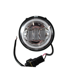 Complete front light Chromed bottom Evok Iron led Piaggio Vespa 50cc NLR Headlights Evok