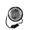 Complete front light Chromed bottom Evok Iron led Piaggio Vespa 50cc NLR Headlights Evok