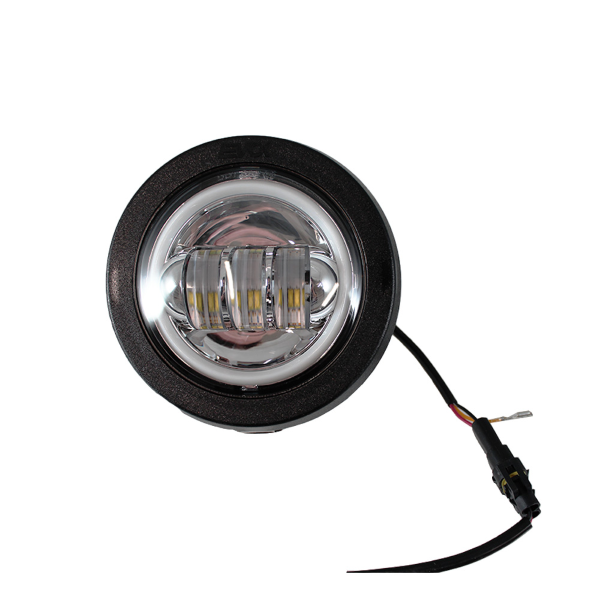 Complete Front Headlight Chrome Background Iron LED EVOK Piaggio Vespa HP fl 50-125cc Fanali Evok