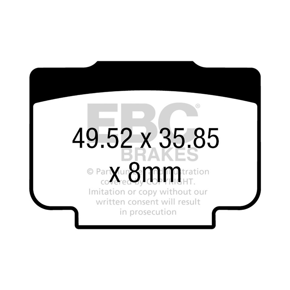 Plaquettes Gpfax Post. Bmw S1000 Rr HP4 Race 17-18 Plaquettes de frein EBC