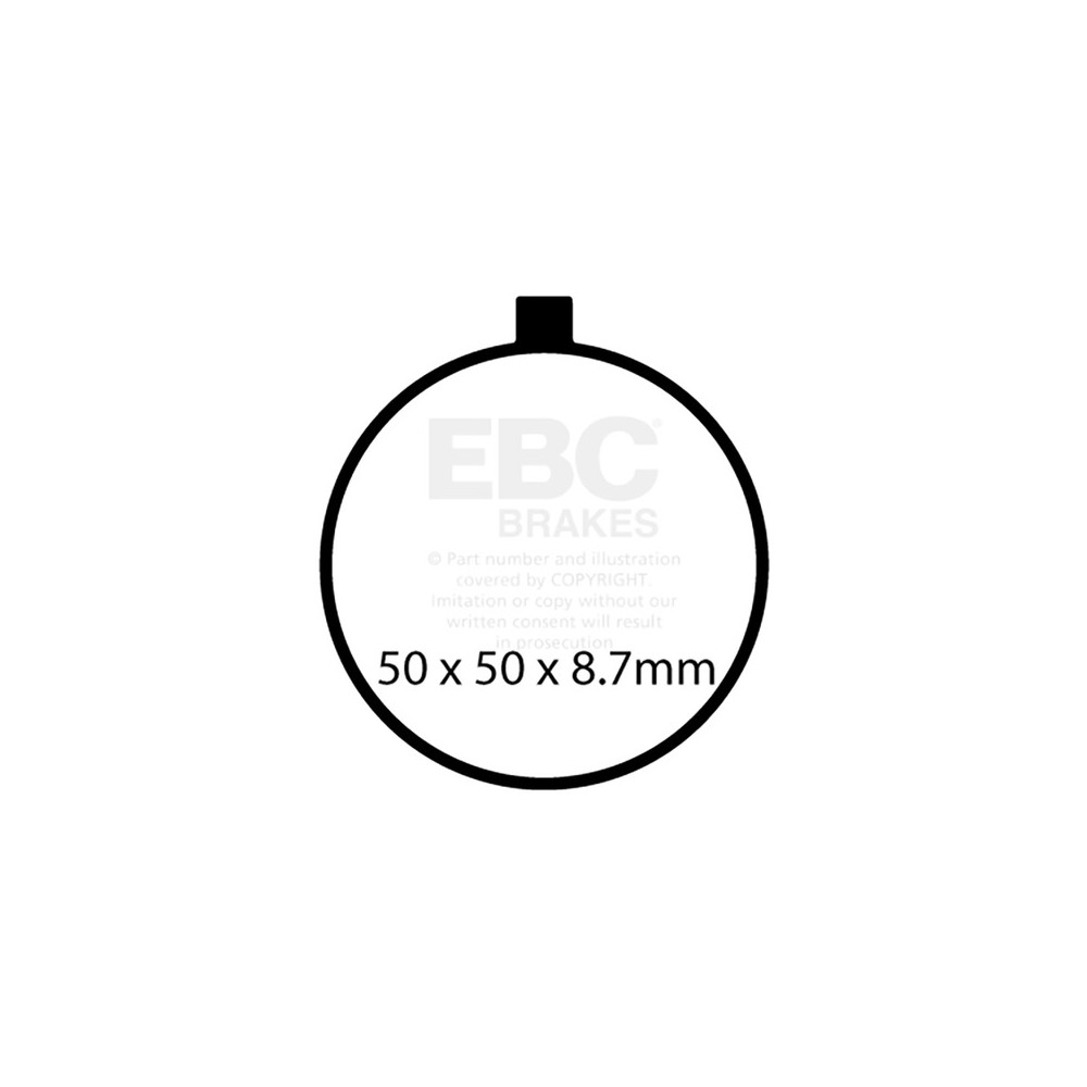 Pastillen Gpfaxhh Ant. Yamahatz 250 80-90 / Tz 350 70-81 Bremsbeläge EBC