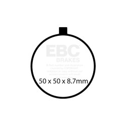 Pastillen Gpfaxhh Ant. Yamahatz 250 80-90 / Tz 350 70-81 Bremsbeläge EBC