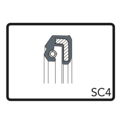 Kit Paraoli 41x51x6 SC4 per BMW K75 RT 750 89-95 e altri modelli Guardapolvos ARIETE