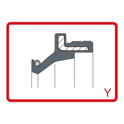 Kit Parapolvere 46x58,5/62,5x5/11,5 Y per HONDA CR 125 97-04 e altri modelli Paraoli ARIETE