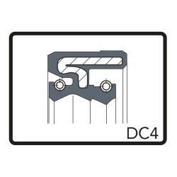 Kit Paraoli 40x52x10 DC4 per GAS GAS TX RANDONNE 125 125 14- e altri modelli Paraoli ARIETE