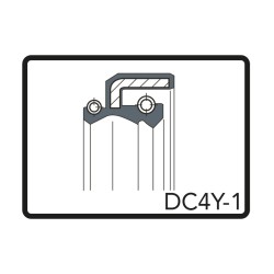 Kit Paraoli 35x46x8/11 DC4Y-1 per HUSQVARNA TC 65 65 17-20 e altri modelli Schmutzschutzmanschetten ARIETE