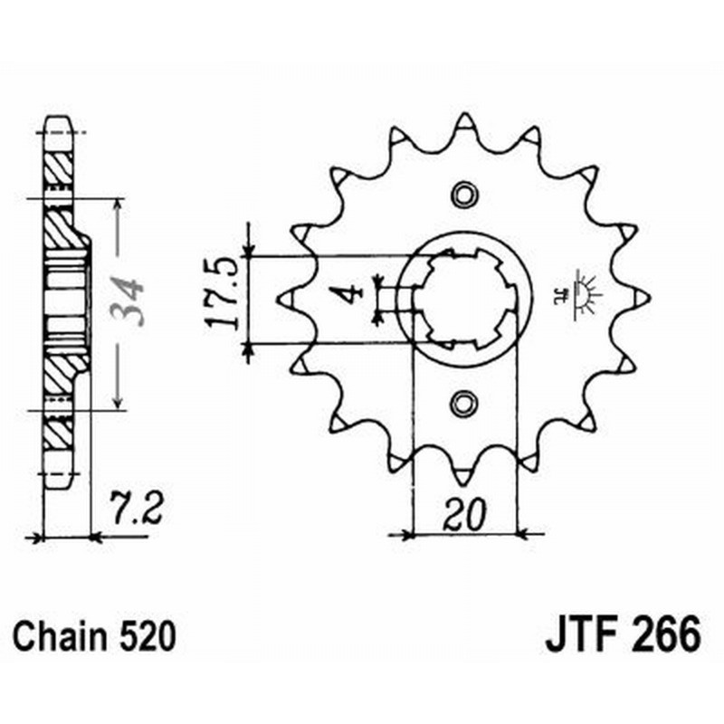 Front Sprocket Jt 266 z13 Sprockets JT