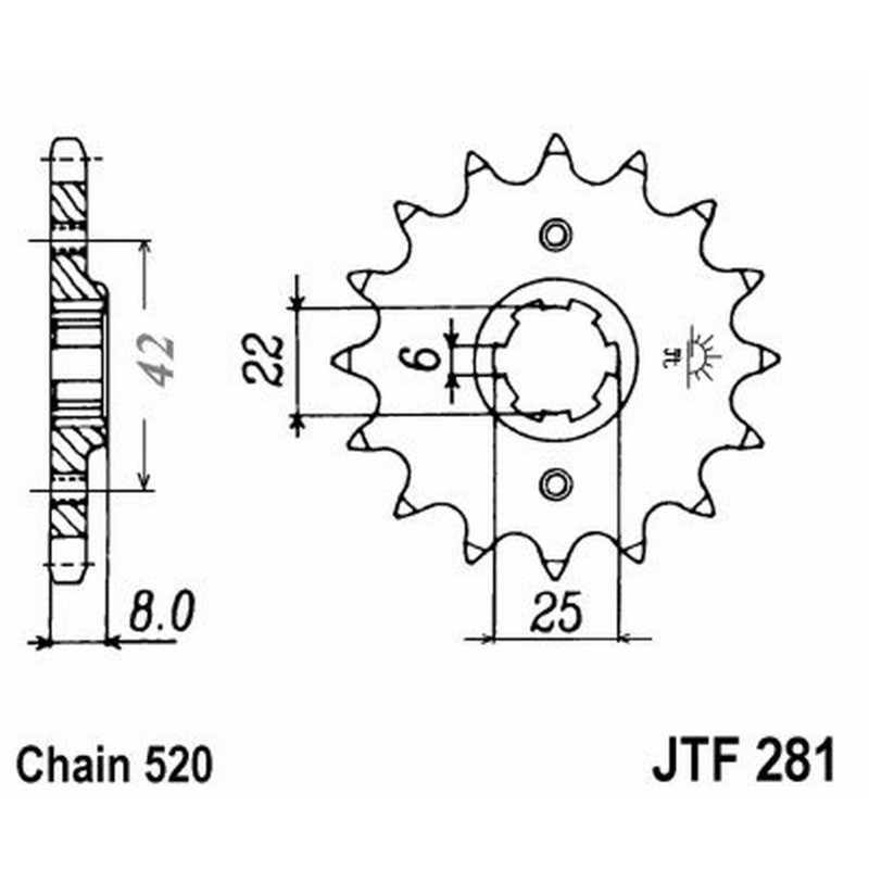 Front Sprocket Jt 281 z13 Sprockets JT