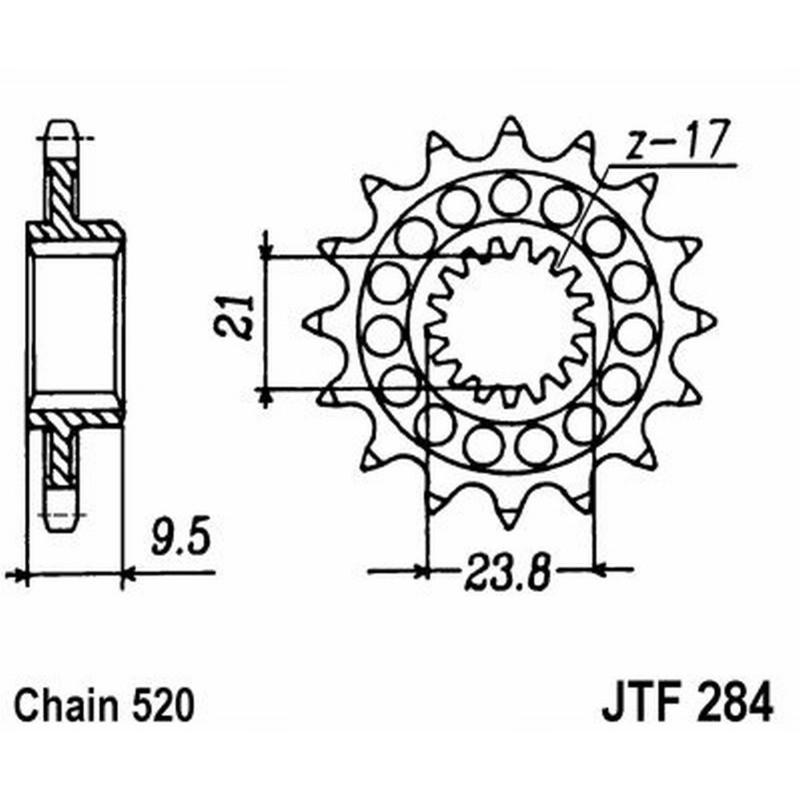 Front Sprocket Jt 284 z13 Sprockets JT