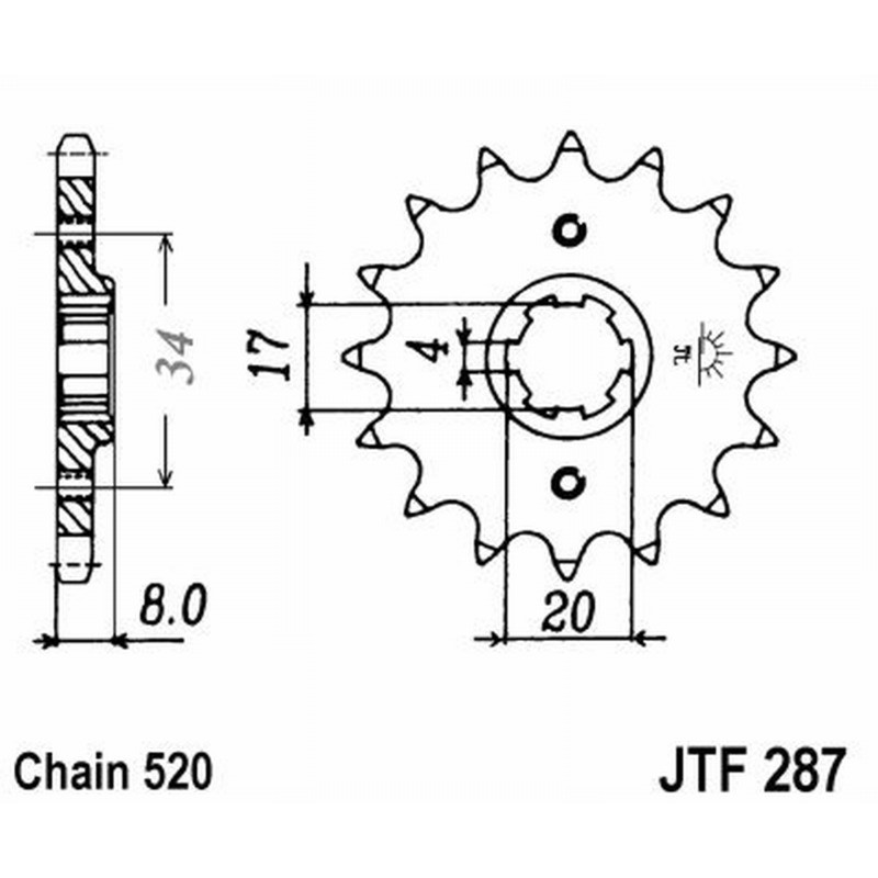 Front Sprocket Jt 287 z13 Sprockets JT