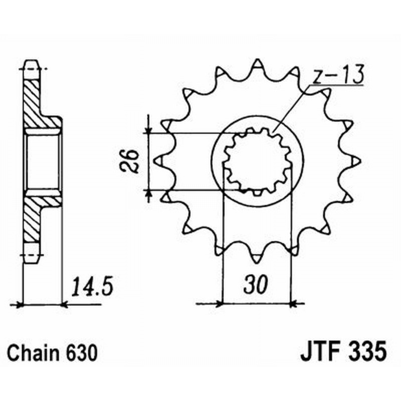 Front Sprocket Jt 335 z15 Sprockets JT