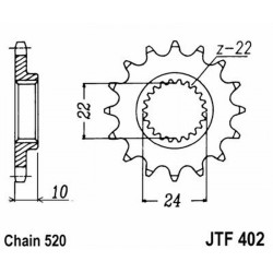 Front Sprocket Jt 402 z13 Sprockets JT
