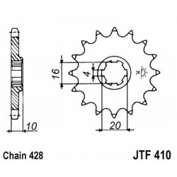 Front Sprocket Jt 410 z13 Sprockets JT