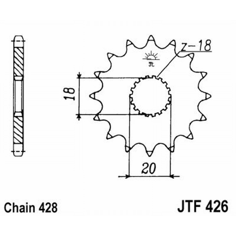 Front Sprocket Jt 426 z15 Sprockets JT