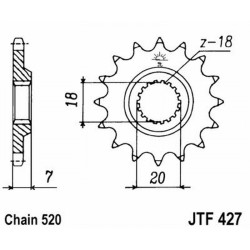 Front Sprocket Jt 427 z11 Sprockets JT